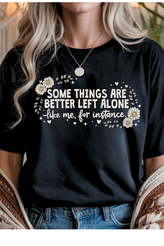 Wholesale Sun-Sational - Left Alone #4 - Black Gildan Tee