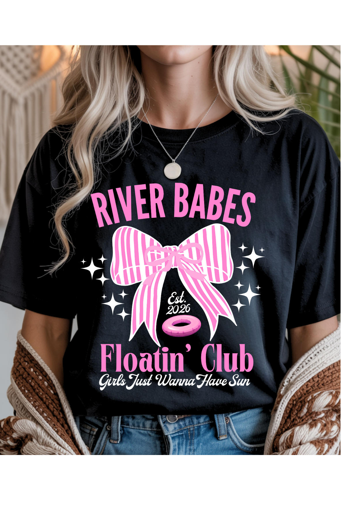 Wholesale Sun-Sational - River Babes #6 - Black Gildan Tee