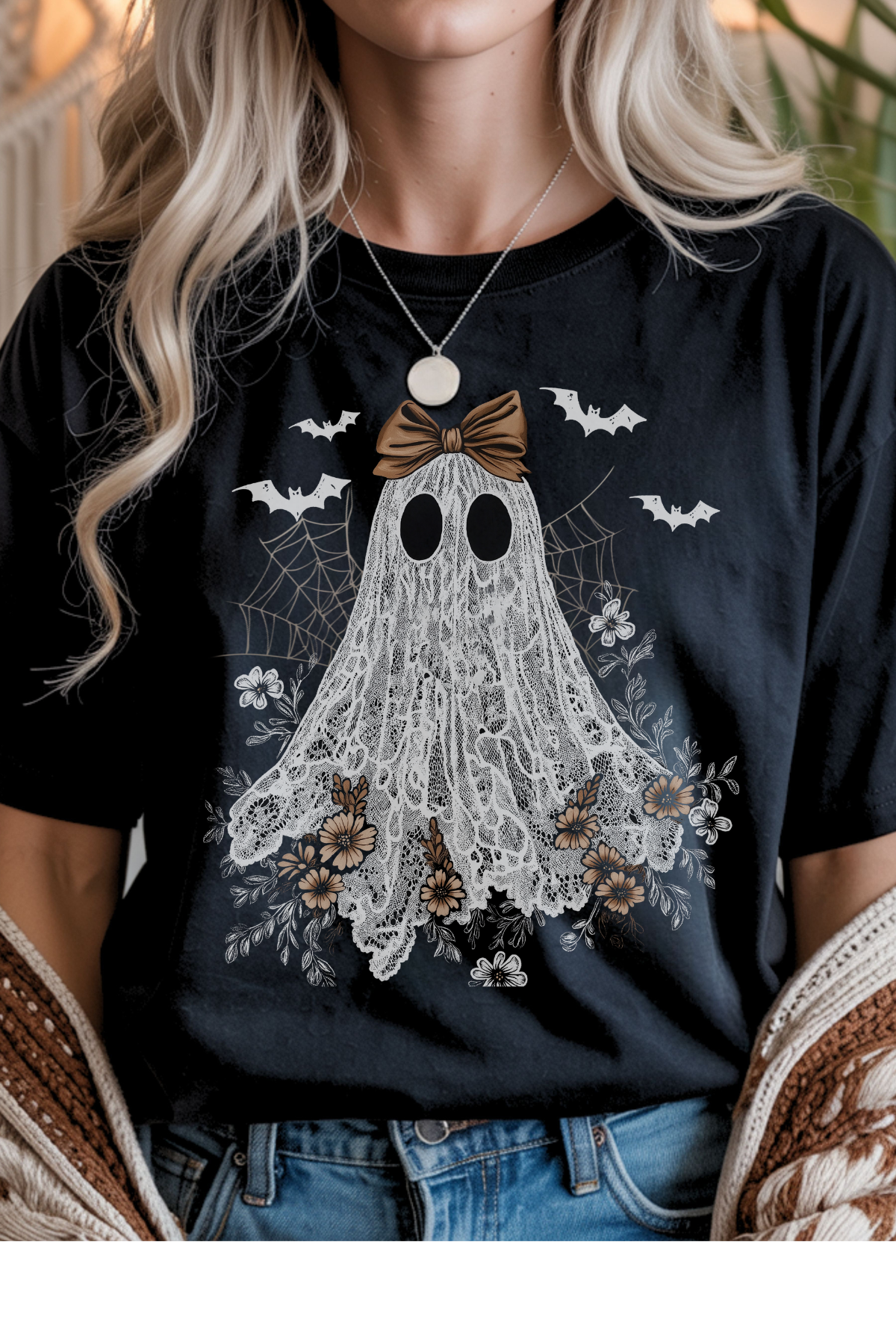Wholesale Mulberry Nights - Vintage Ghosts #7 - Black Gildan Tee