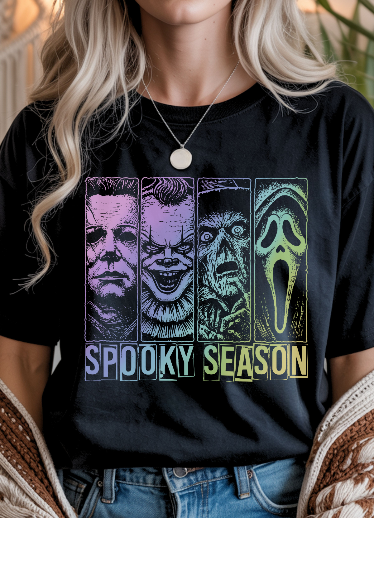 Wholesale Mulberry Nights - Spooktacular Four #9 - Black Gildan Tee