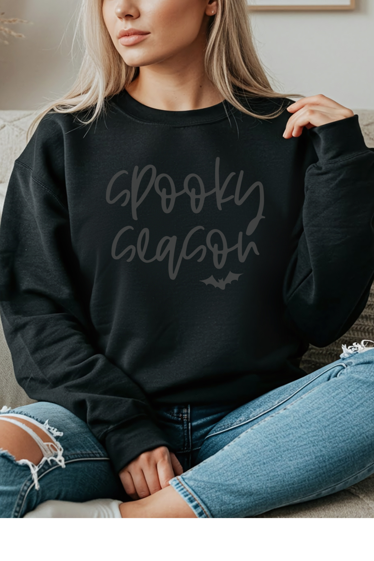 Wholesale Mulberry Nights - Spooky Season #10 - Black Gildan Sweatshirt