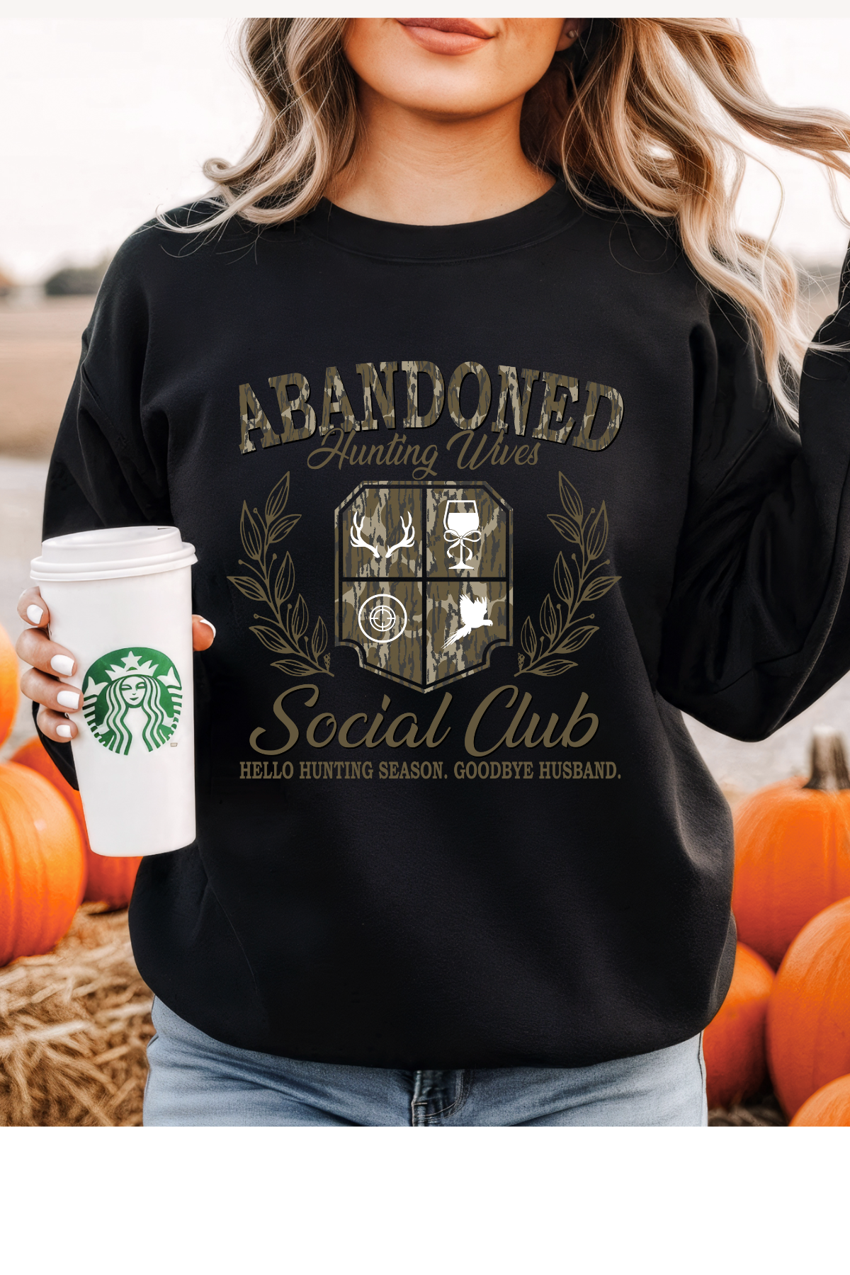 Wholesale Fifty Shades of Brown - Hunting Wives #5 - Black Gildan Sweatshirt