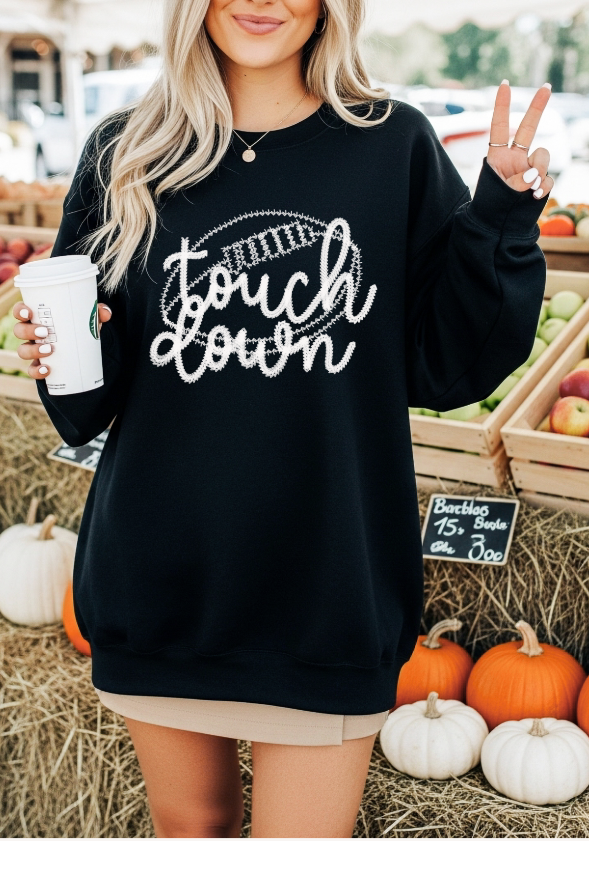 Wholesale Fifty Shades of Brown - Touch Down #7 - Black Gildan Sweatshirt