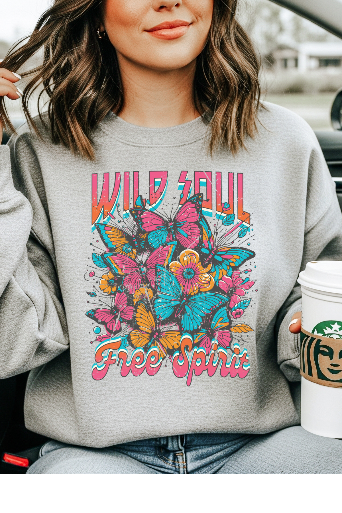 Wholesale Shadows & Spots - Wild Soul #10 - Sports Grey Gildan Sweatshirt