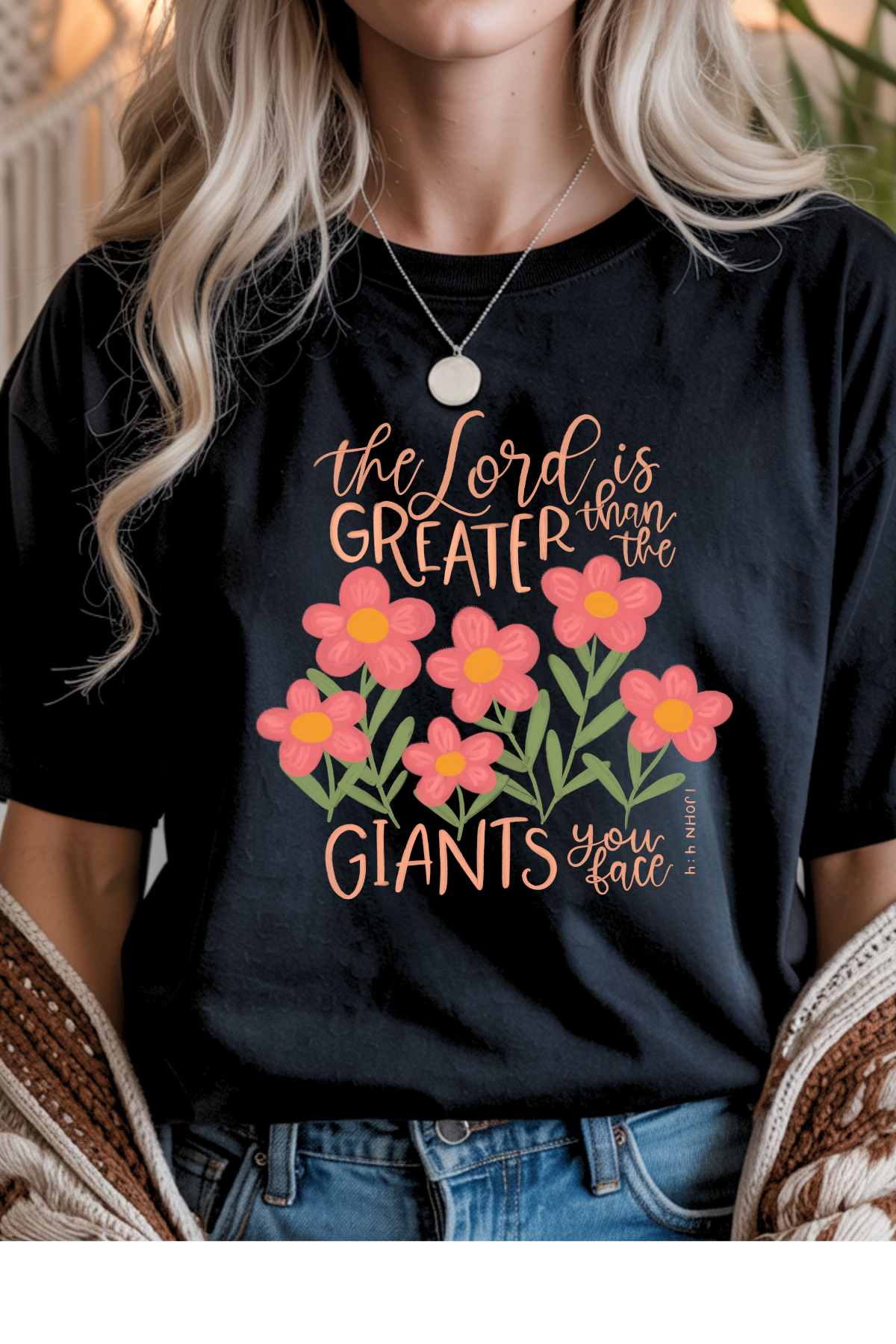 Wholesale New Year - The Lord is Greater #9 - Black Gildan Tee