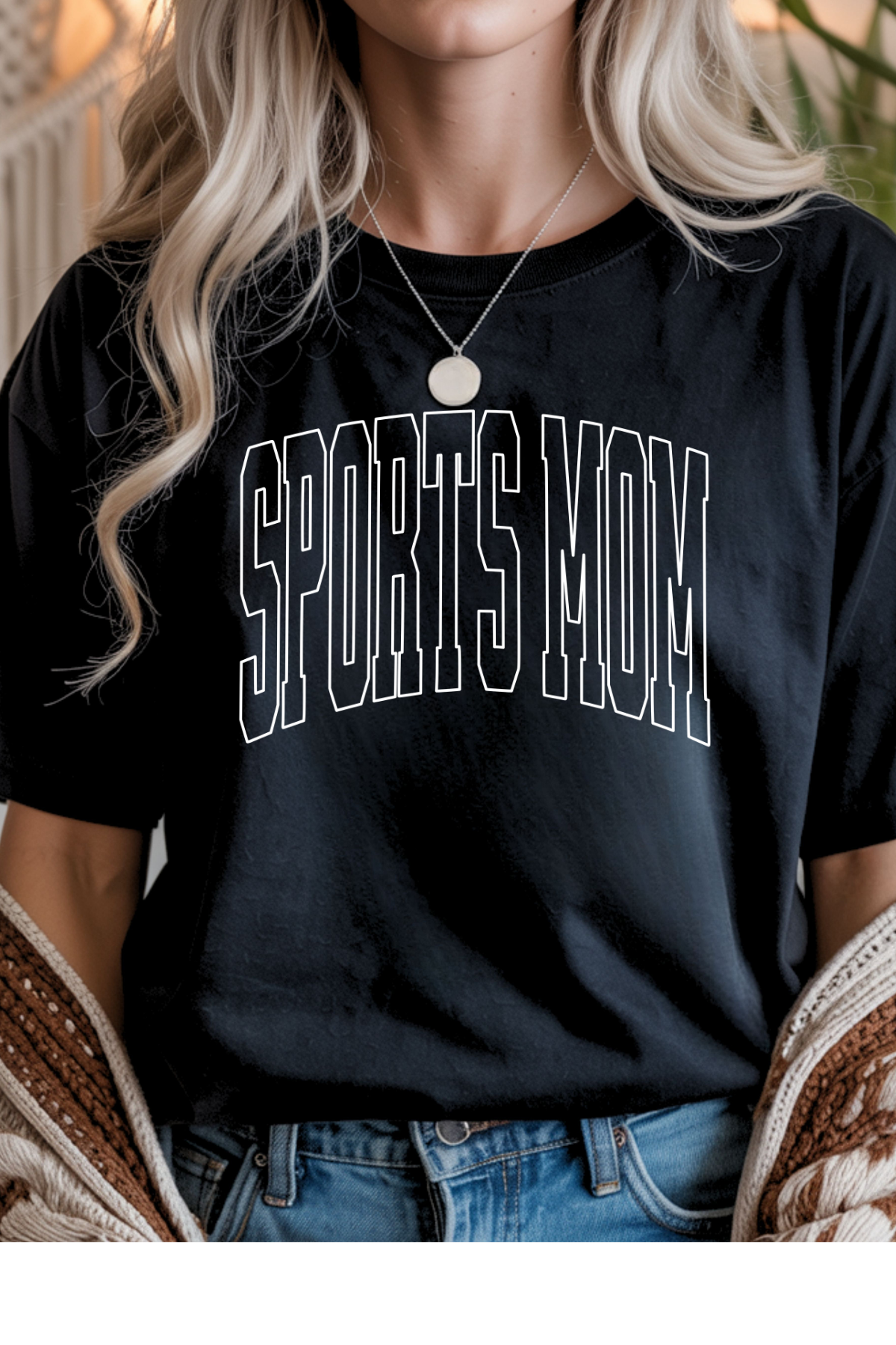 Wholesale Lilac Lane - Sports Mom #1 - Black Gildan Tee