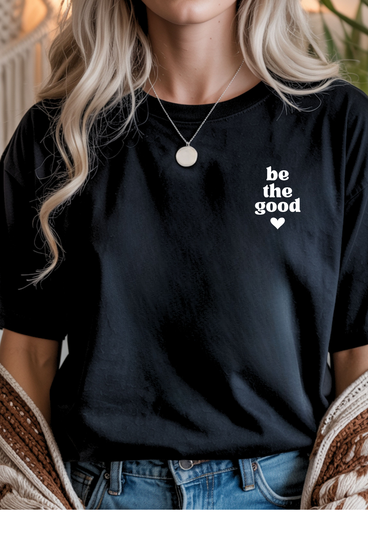 Wholesale Lilac Lane - Be The Good #2 - Black Gildan Tee