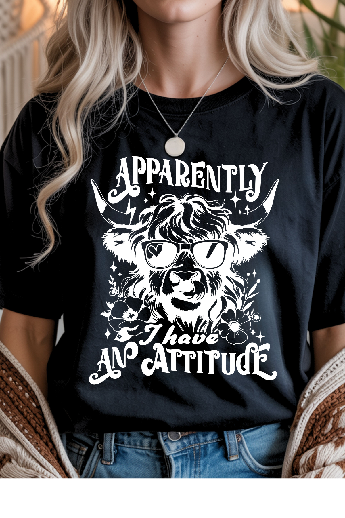 Wholesale Blush Theory - Attitude #8 - Black Gildan Tee