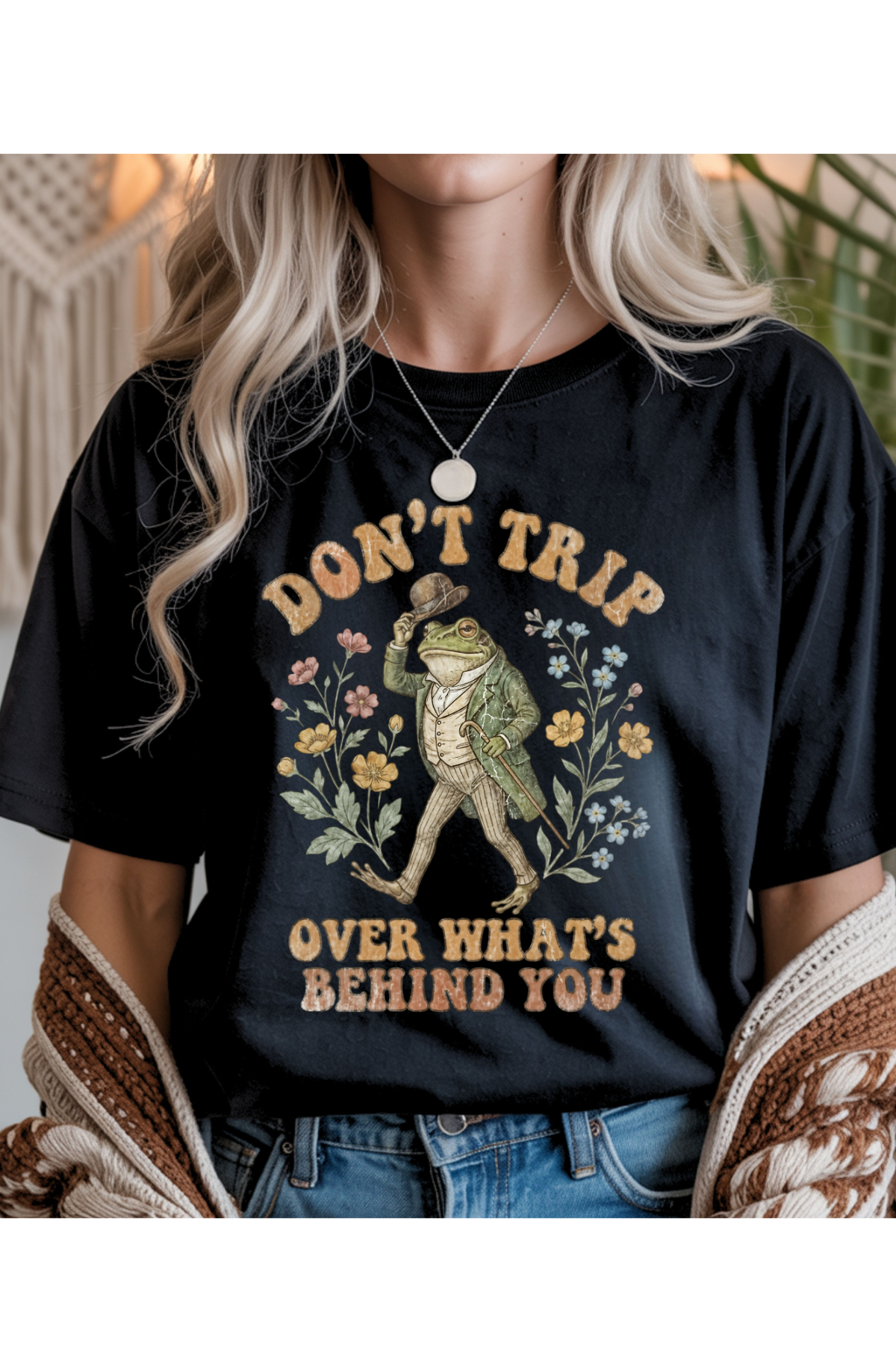 Wholesale Royal Queen - Don't Trip #4 - Black Gildan Tee
