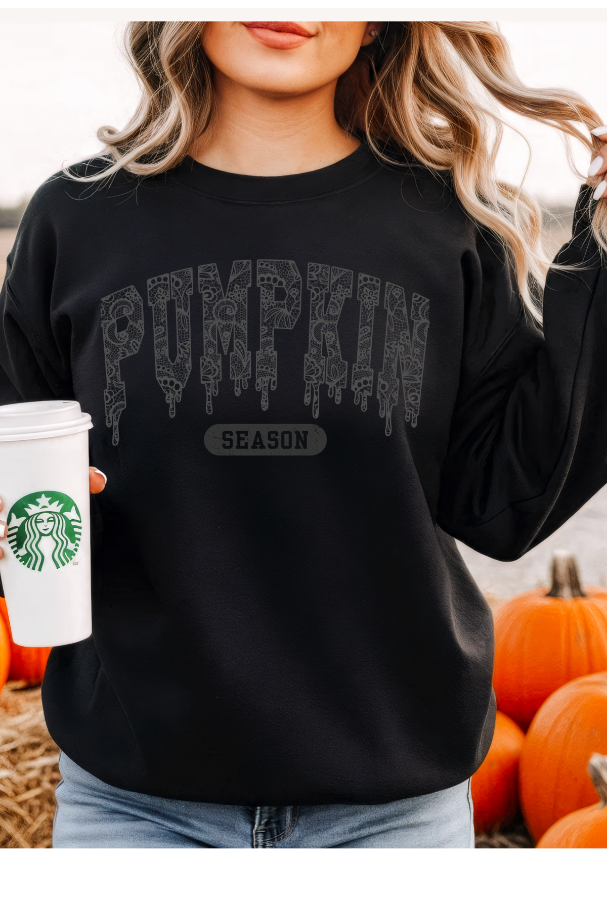 Wholesale Mulberry Nights - Pumpkin Season #2 - Black Gildan Sweatshirt