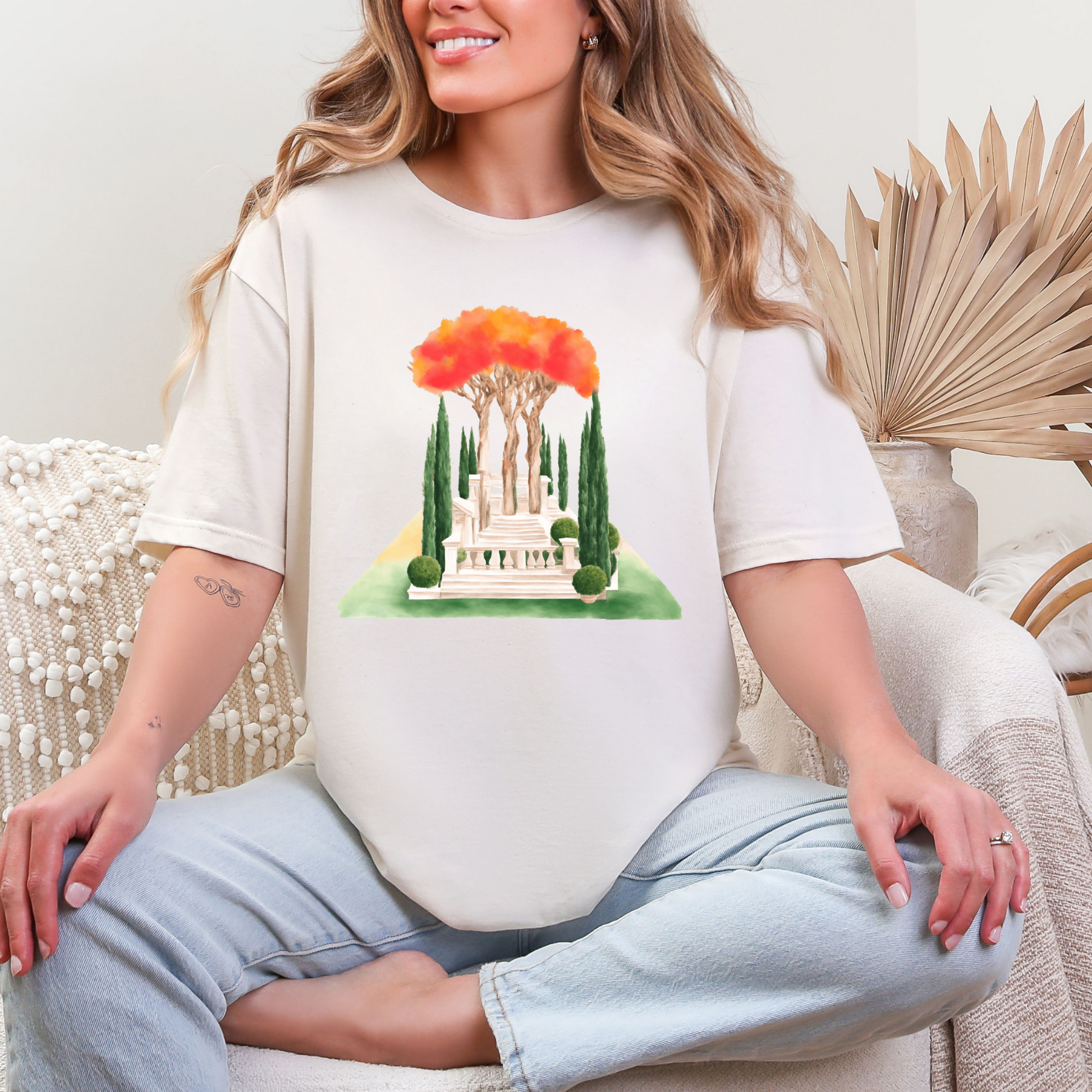Wholesale Botanical Babe #10 - Natural Gildan Tee