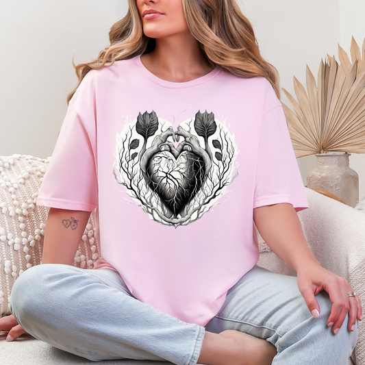 Wholesale Botanical Babe #2 - Light Pink Gildan Tee