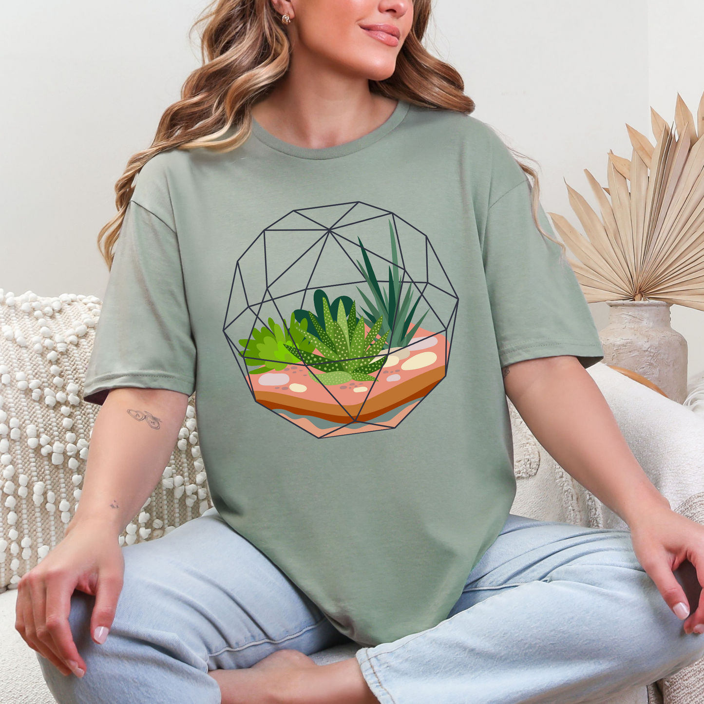Wholesale Botanical Babe #6 - Sage Gildan Tee