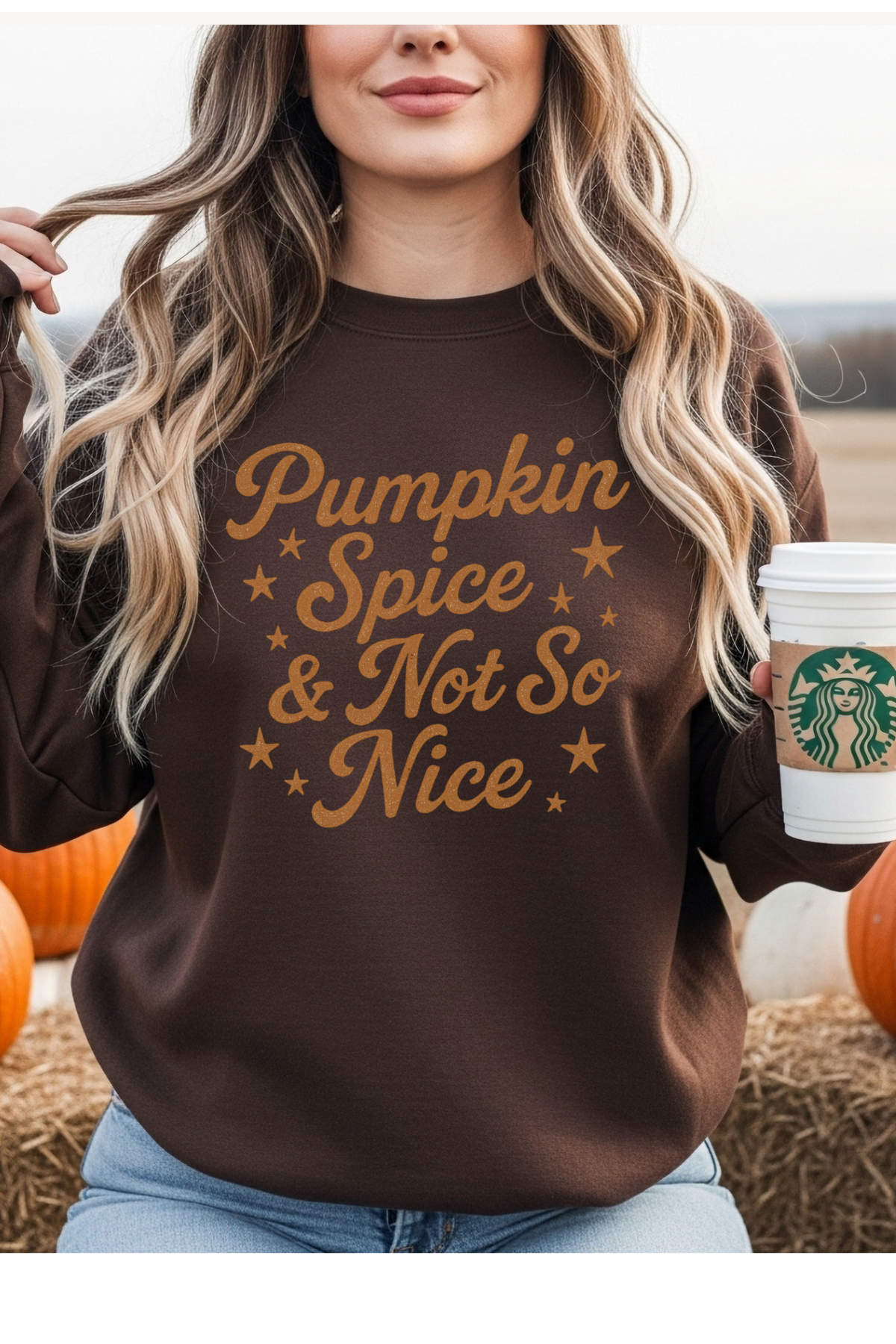 Wholesale Fall Whispers - Pumpkin Spice & Not So Nice #6 - Garnet Gildan Sweatshirt