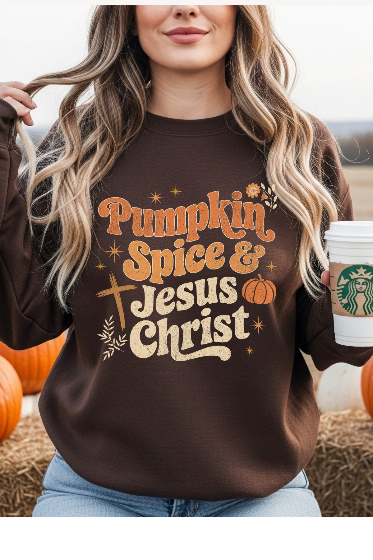 Wholesale Trick or Chic - Spice & Christ #6 - Dark Chocolate Gildan Sweatshirt