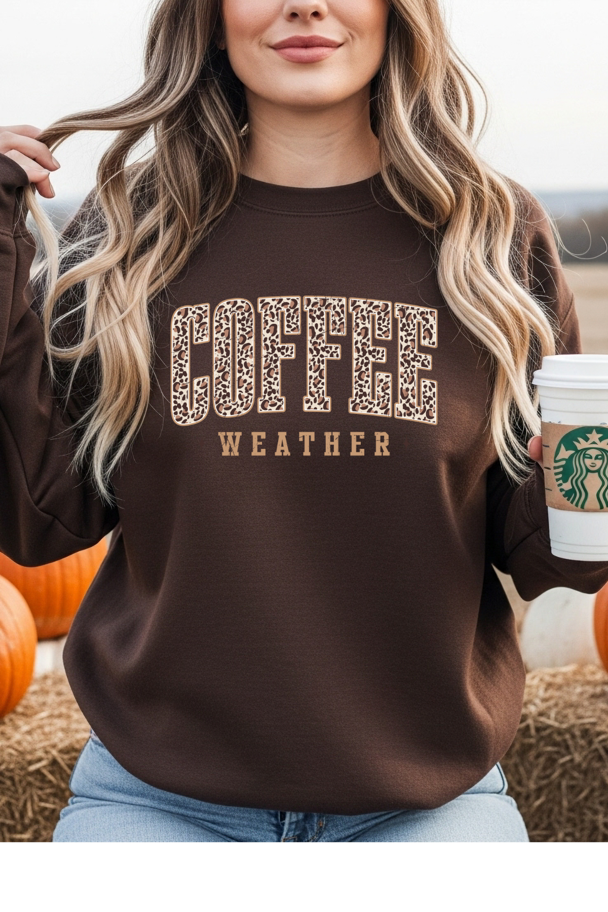 Wholesale Shadows & Spots - Coffee Weather #2 - Dark Chocolate Gildan Sweatshirt