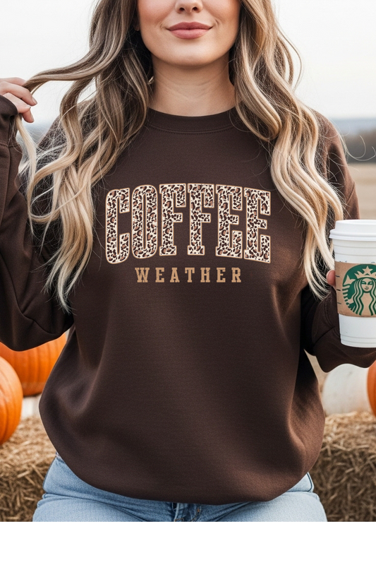 Wholesale Shadows & Spots - Coffee Weather #2 - Dark Chocolate Gildan Sweatshirt