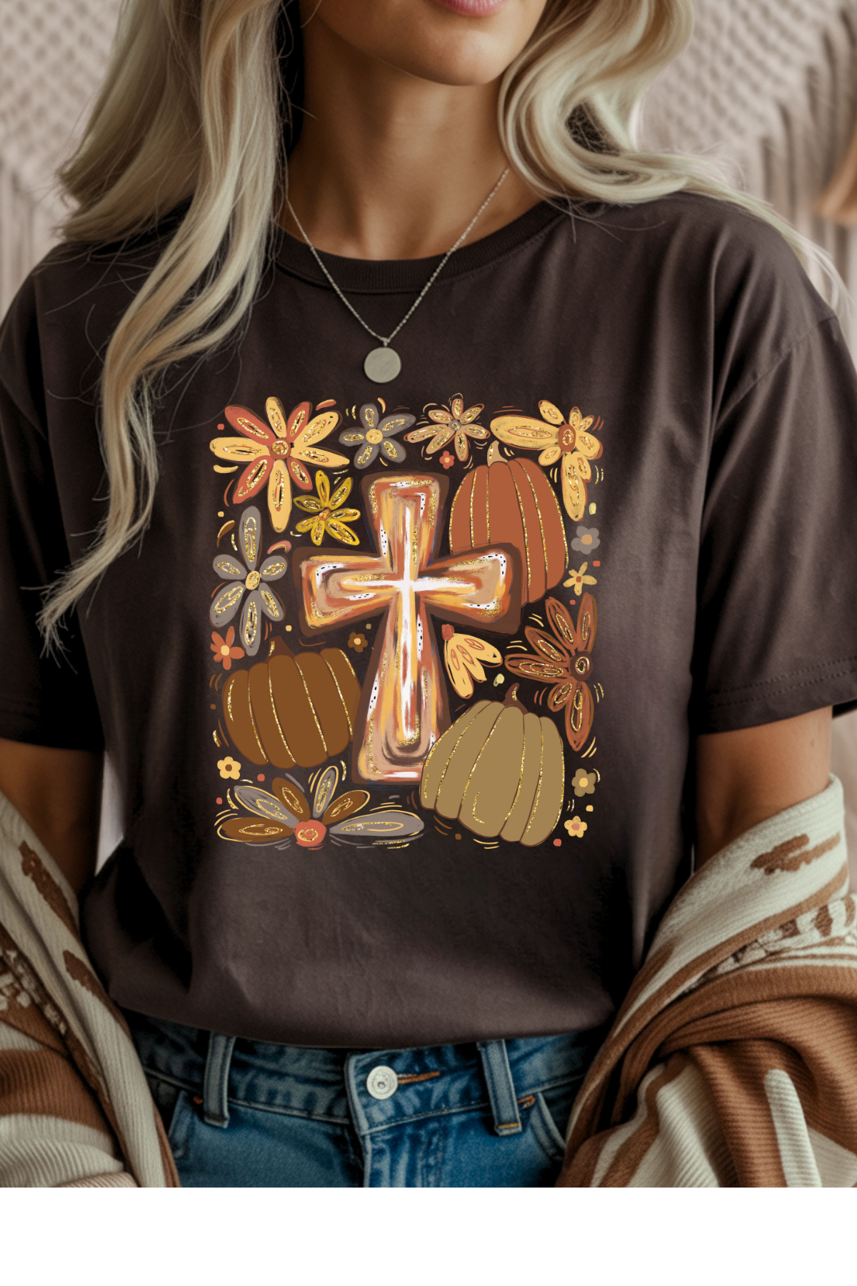 Wholesale Blush - Fall Harvest #9 - Dark Chocolate Gildan Tee
