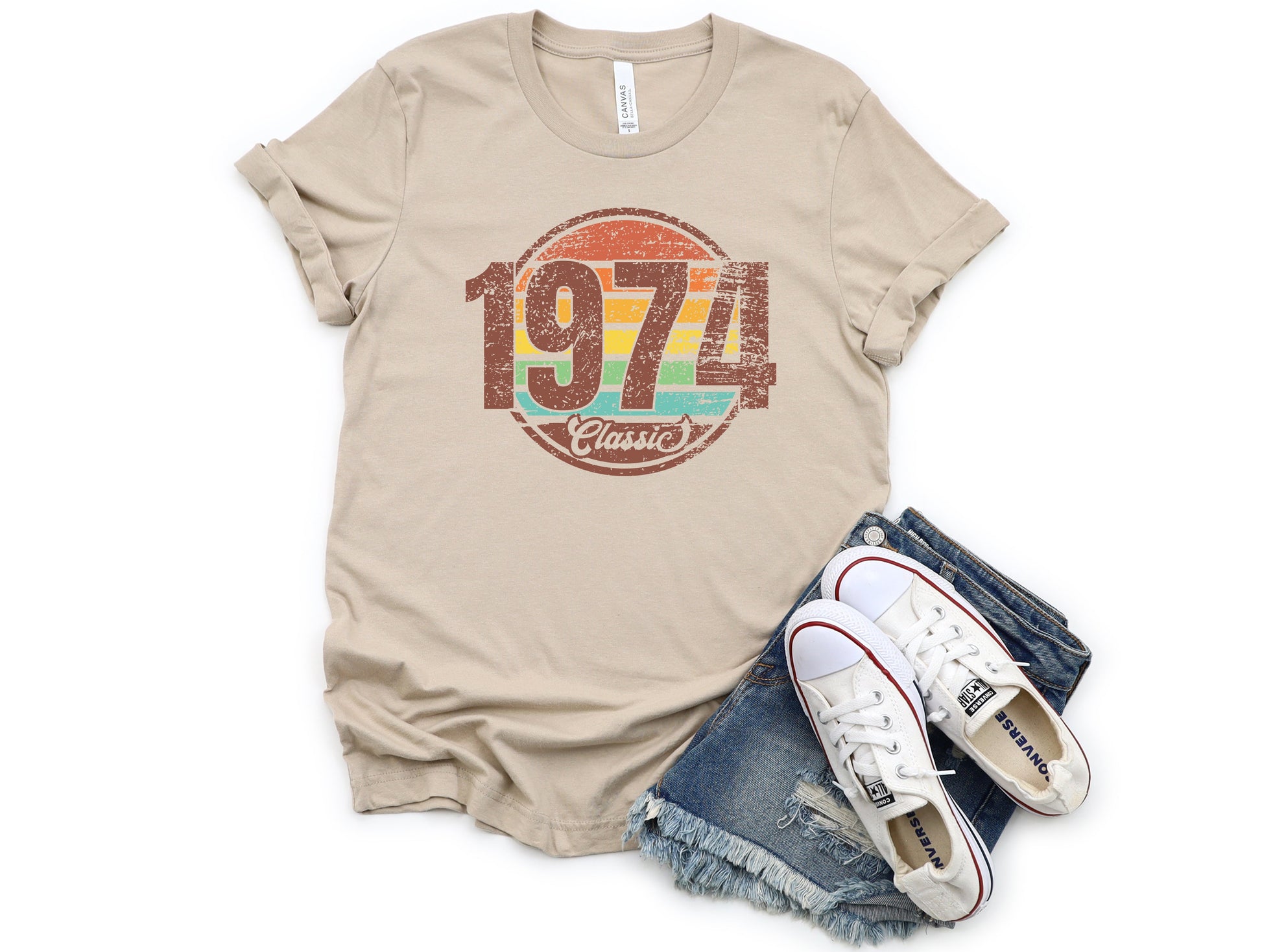 Wholesale Classic 1974 Graphic Tee - White