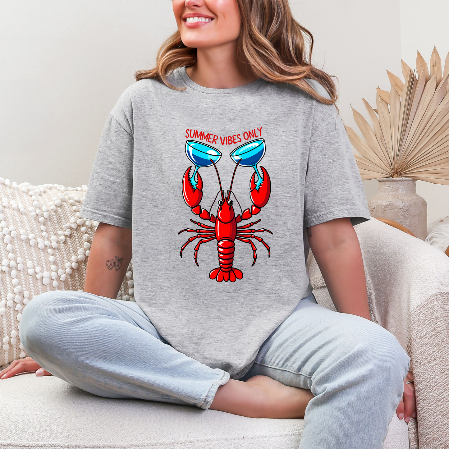 Wholesale Coastal Wine 8 Graphic Tee - Sports Grey Tee