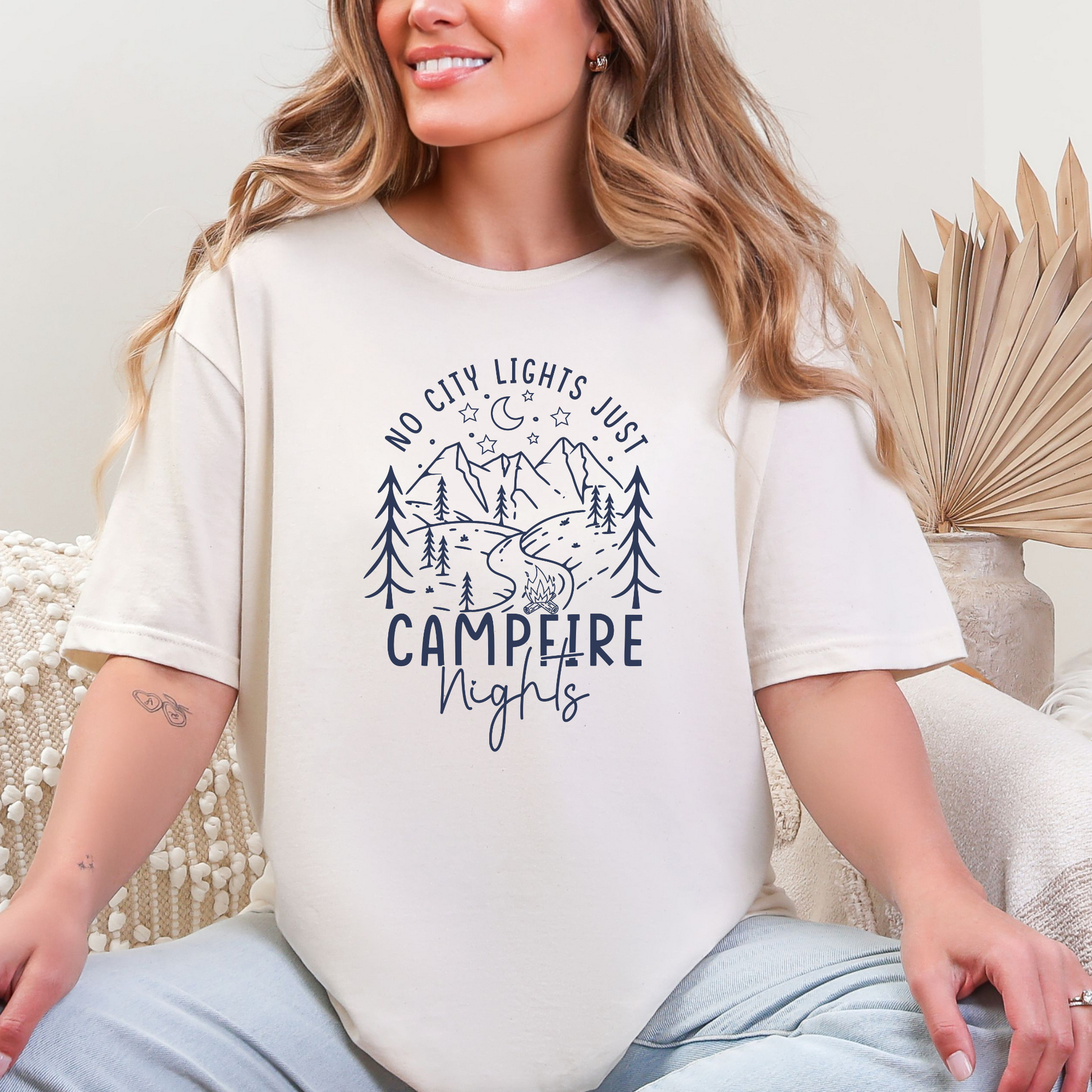 Wholesale Coastal Wine 9 Graphic Tee - Natural Tee