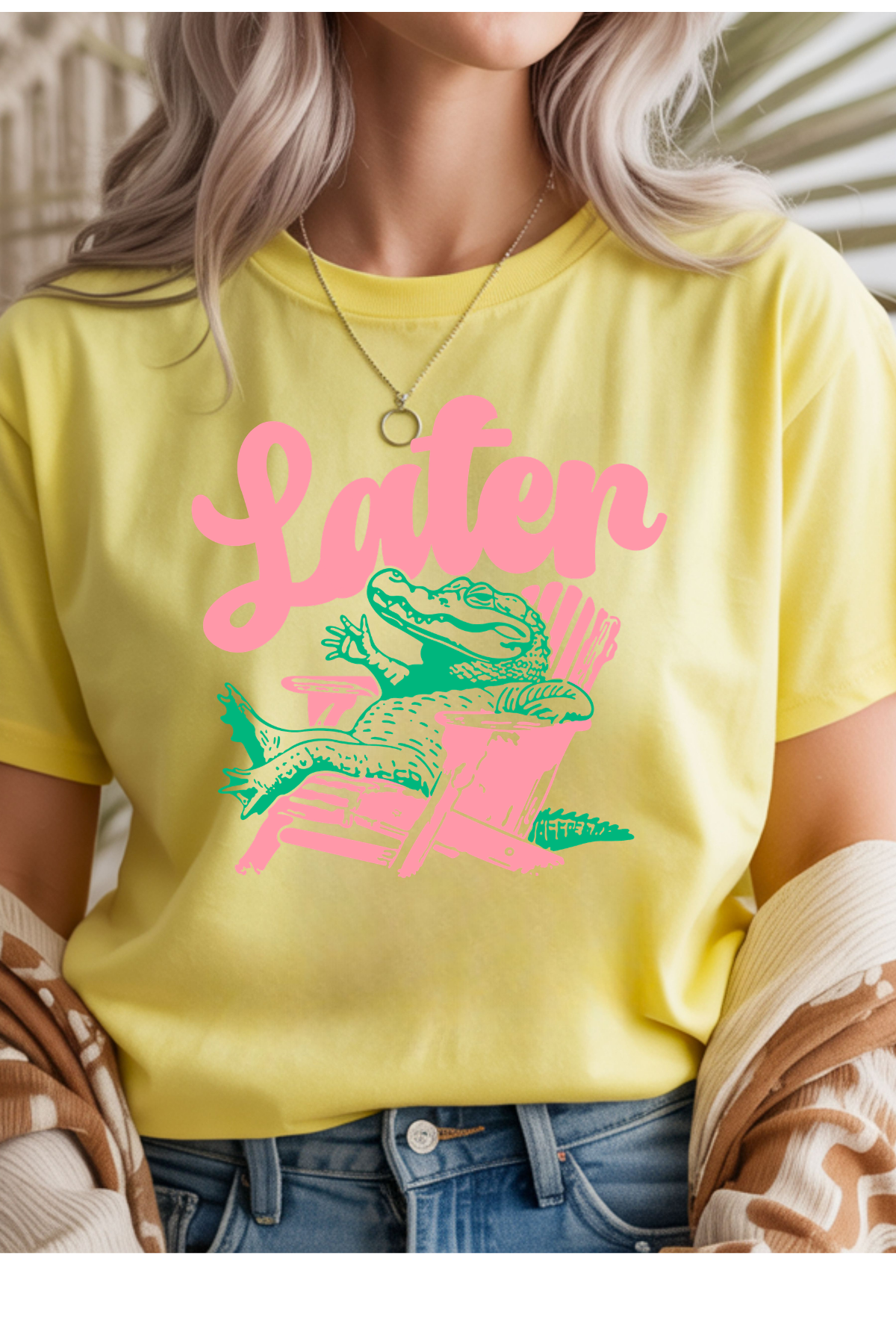 Wholesale Earth - Later Gator #10 - Cornsilk Gildan Tee