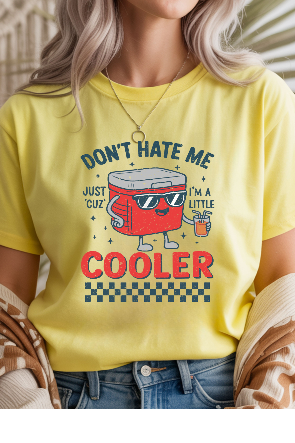 Wholesale Clouded Spring - Don't Hate Me #2 - Cornsilk Gildan Tee