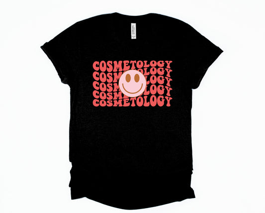 Wholesale Cosmetology Graphic Tee - Black