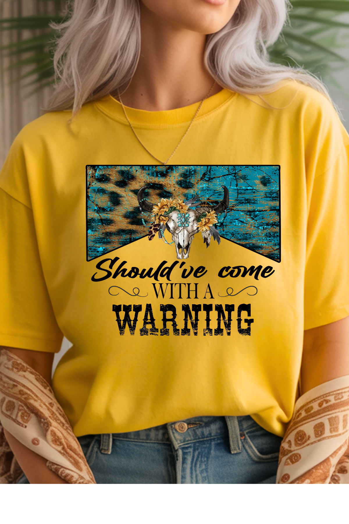Wholesale Trick or Chic - Warning #9 - Daisy Gildan Tee