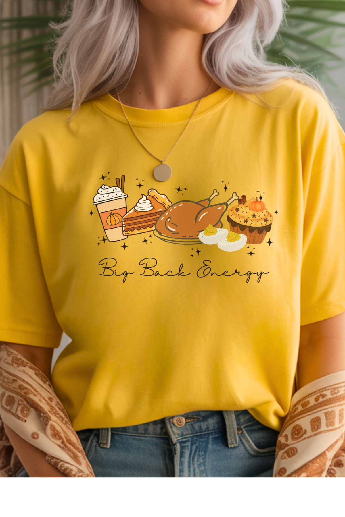 Wholesale Golden Hour - Big Back Energy #1 - Daisy Gildan Tee