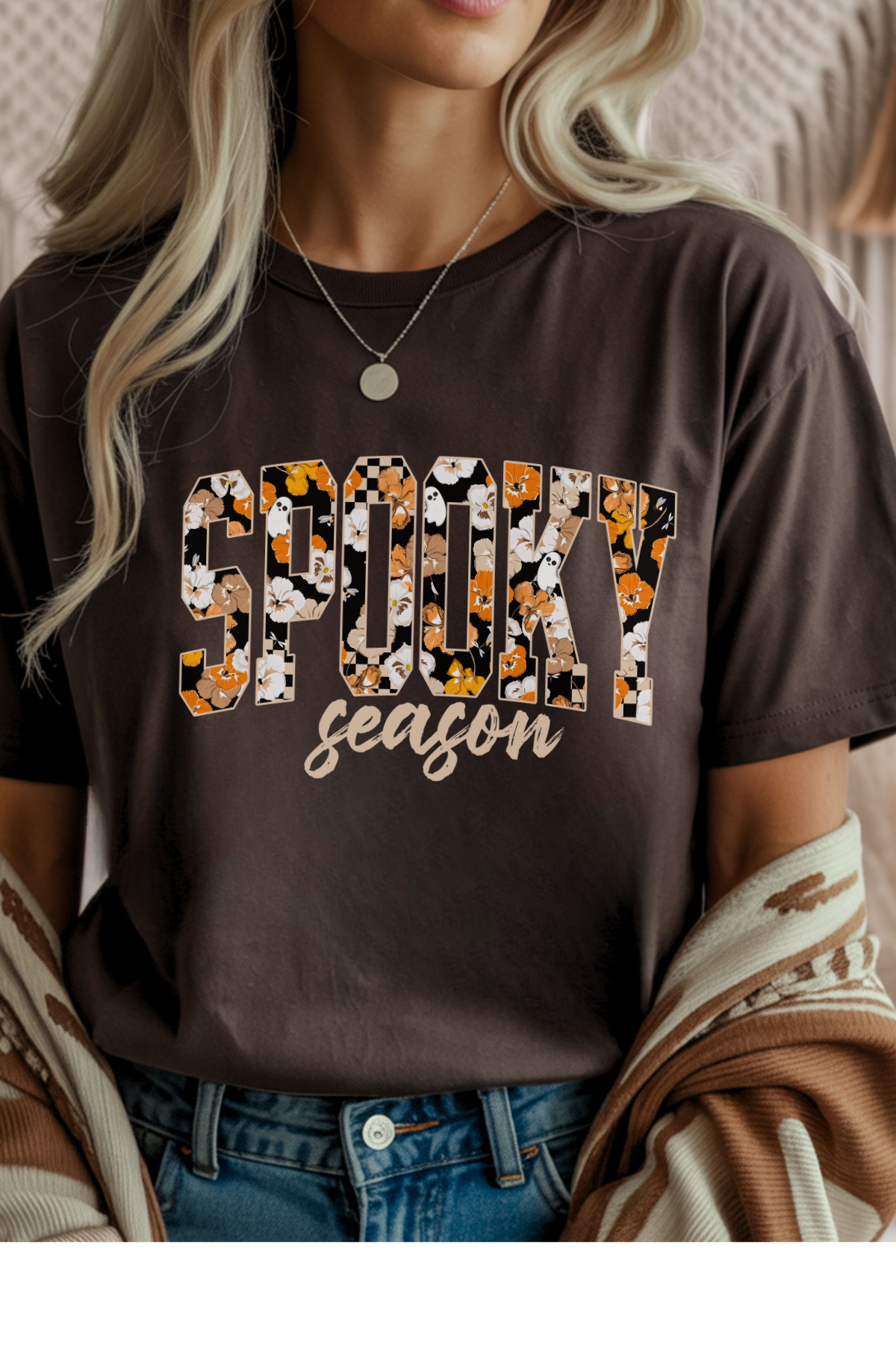 Wholesale Fall Whimsey - Spooky Season #3 - Dark Chocolate Gildan Tee