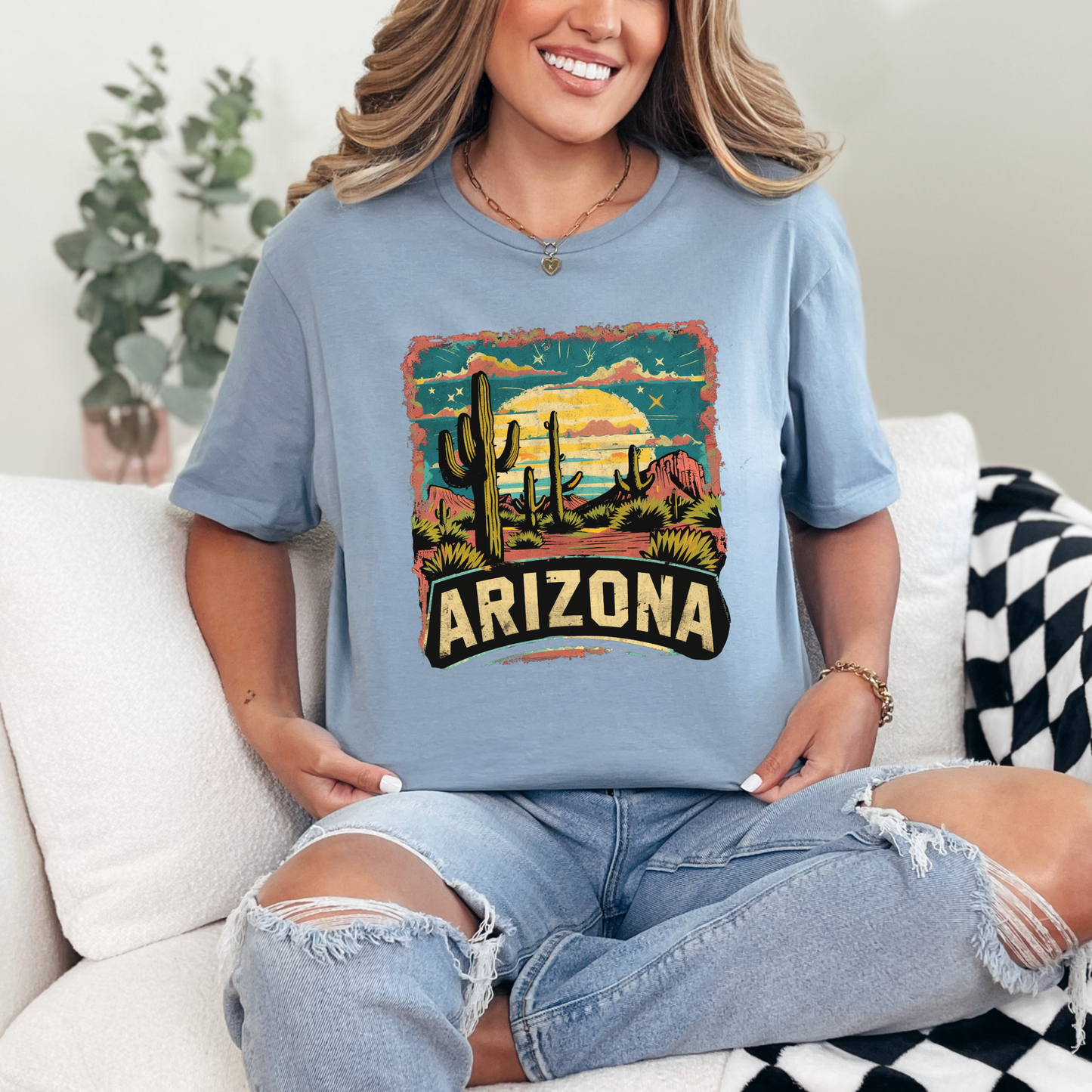 Wholesale Desert Muse #1 - Stone Blue Gildan Tee