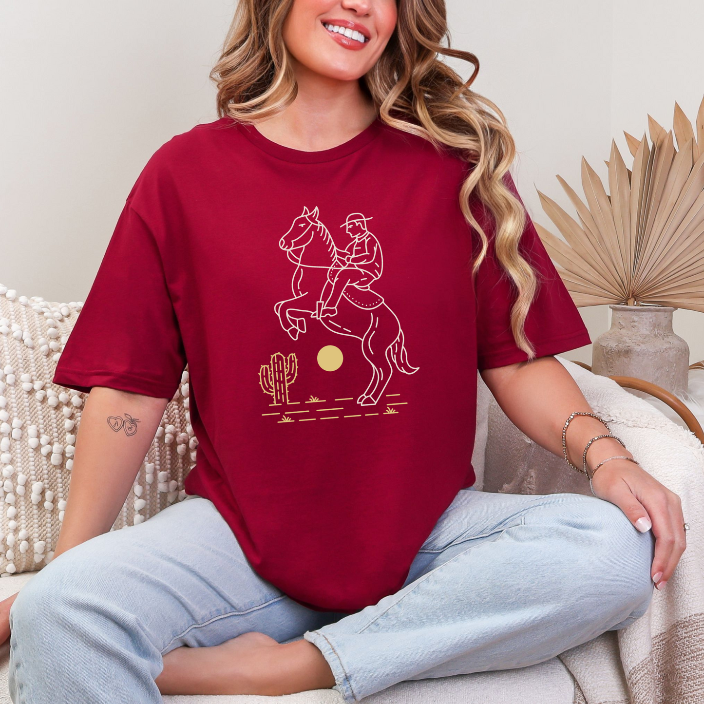 Wholesale Desert Muse #4 - Cardinal Red Gildan Tee