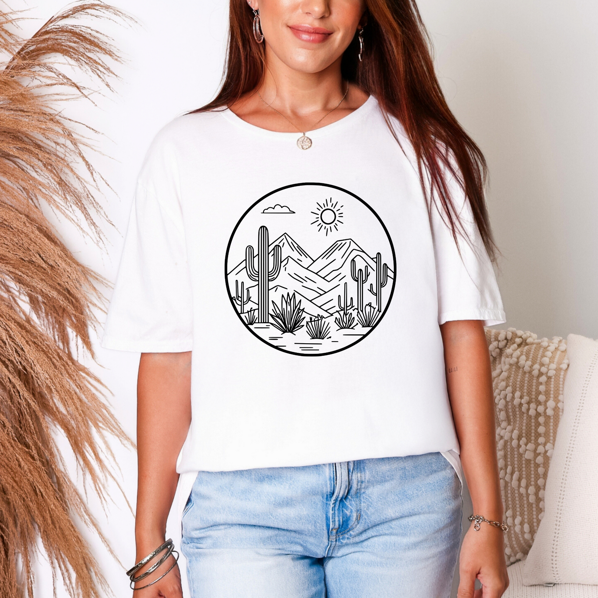 Wholesale Desert 10 Graphic Tee - White Tee