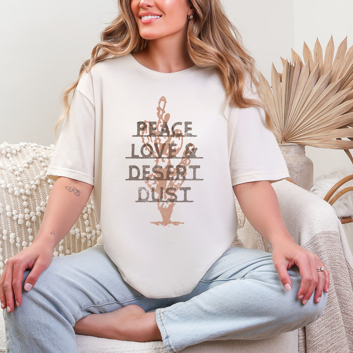 Wholesale Desert 2 Graphic Tee - Natural Tee