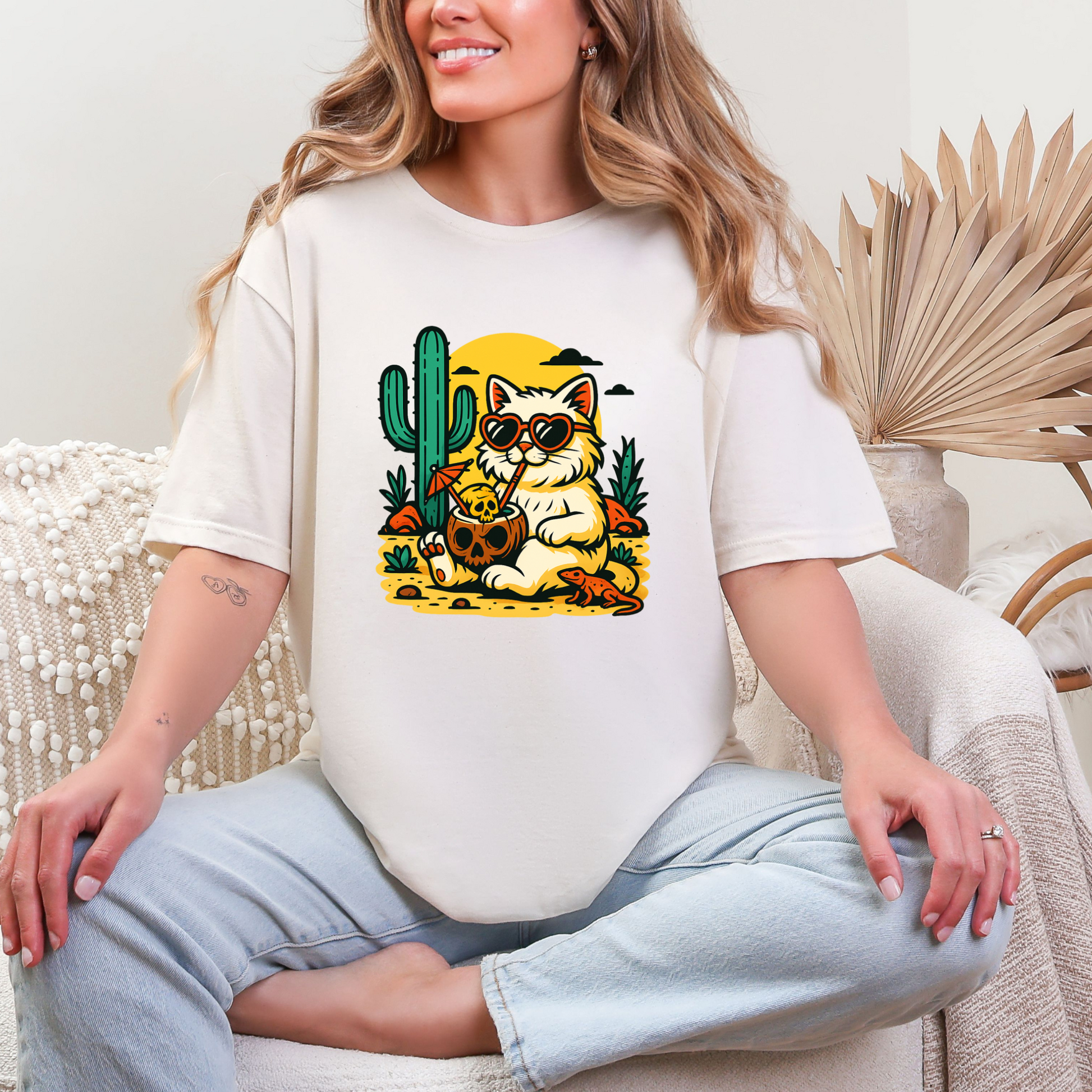 Wholesale Desert 9 Graphic Tee - Natural Tee