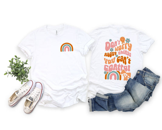 Wholesale Don't Worry Graphic Tee - White