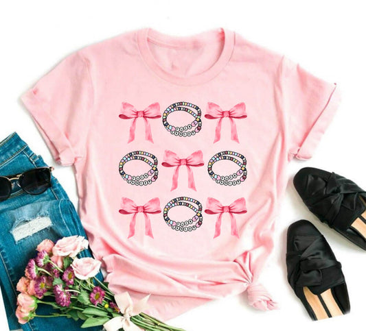 Wholesale Fuck Cancer Bows Graphic Tee - Sand Tee