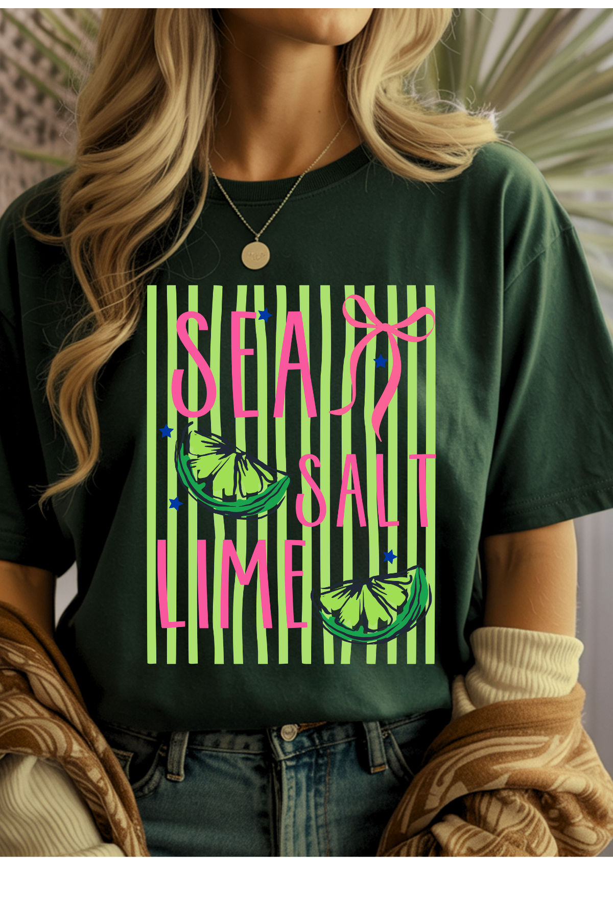 Wholesale Olive - Sea, Salt, Lime #6 - Forest Gildan Tee