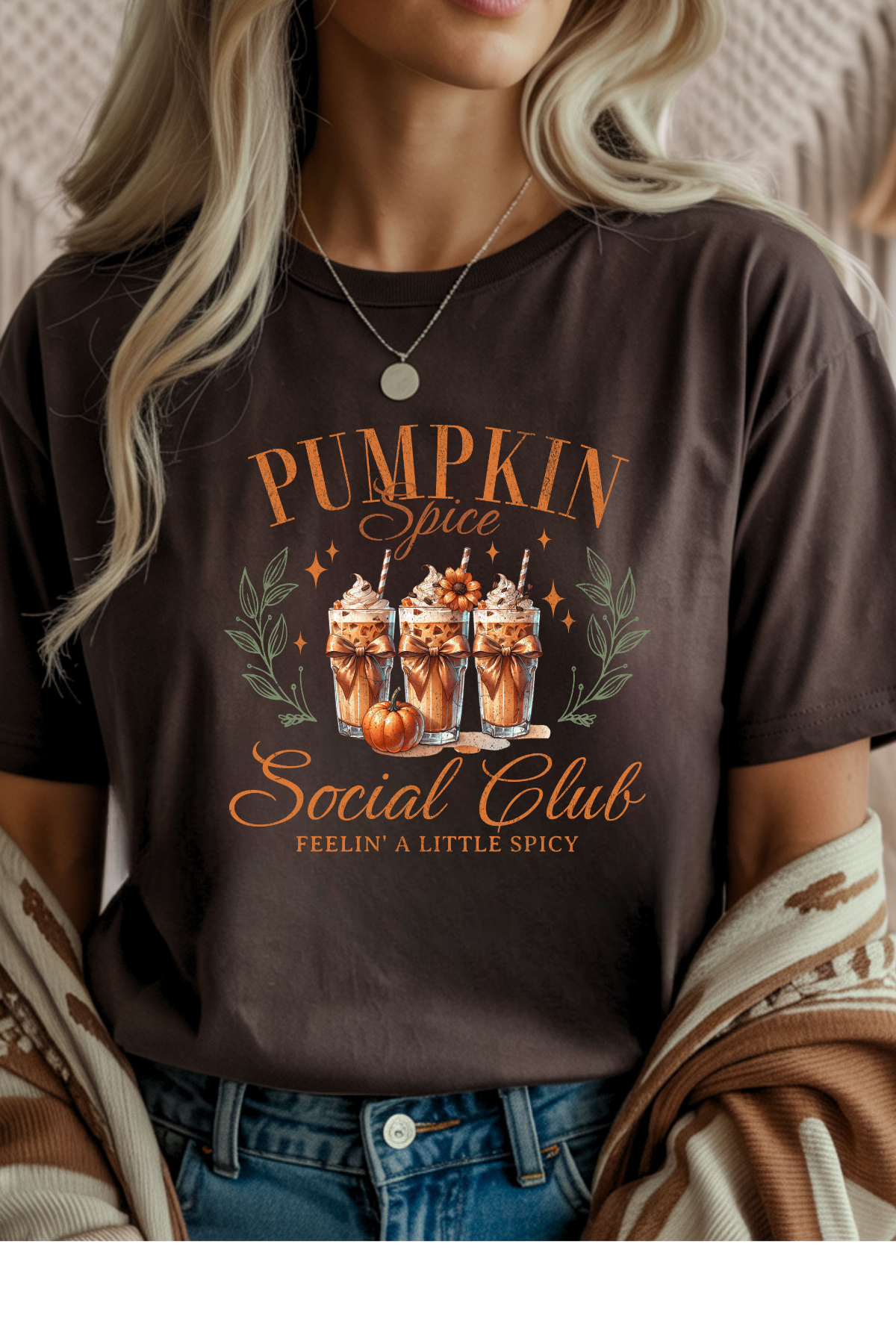 Wholesale Fifty Shades of Brown - Pumpkin Social Club #2 - Dark Chocolate Gildan Tee