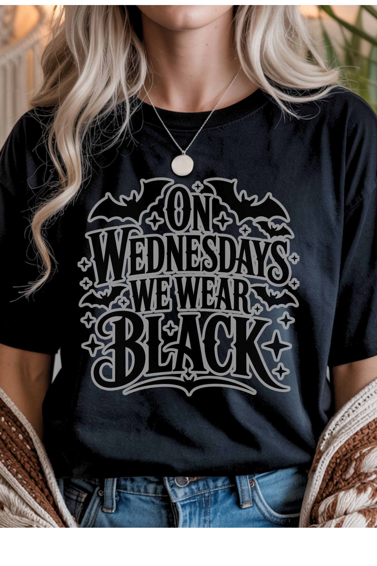 Wholesale Trick or Chic - Black Wednesdays #1 - Black Gildan Tee