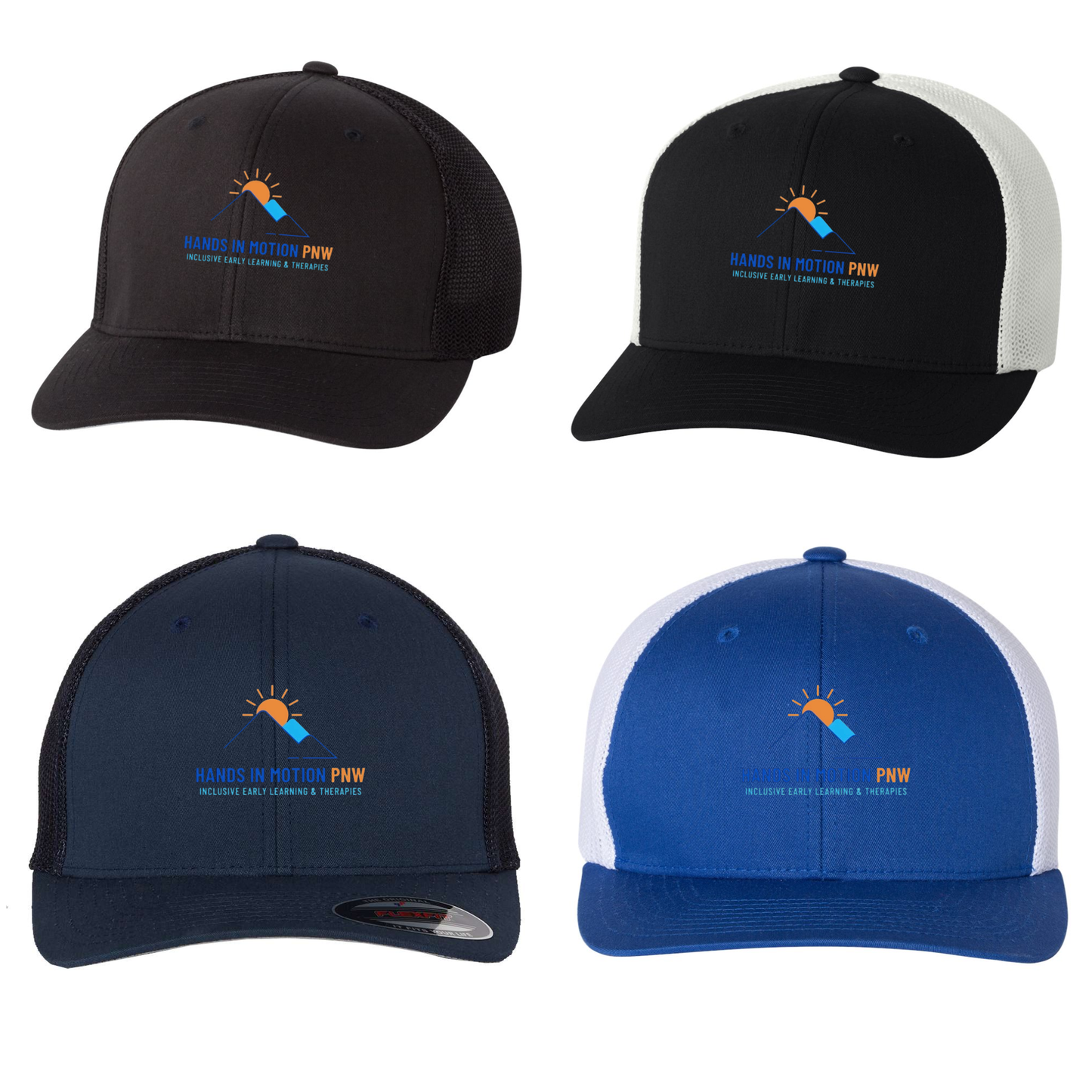 Wholesale Hands In Motion Trucker Hat - Black Hat