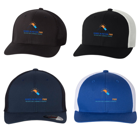 Wholesale Hands In Motion Trucker Hat - Black Hat
