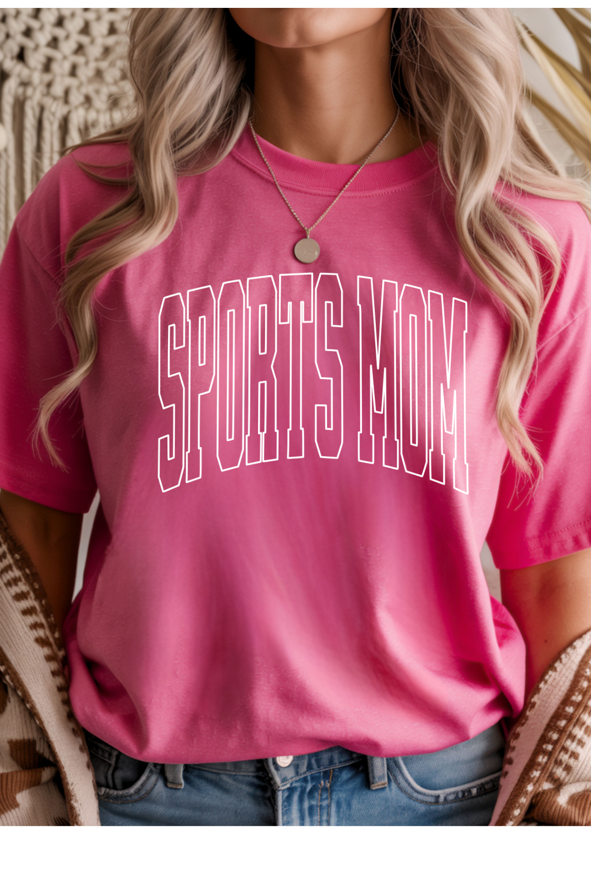 Wholesale Lilac Lane - Sports Mom #1 - Heather Heliconia Gildan Tee