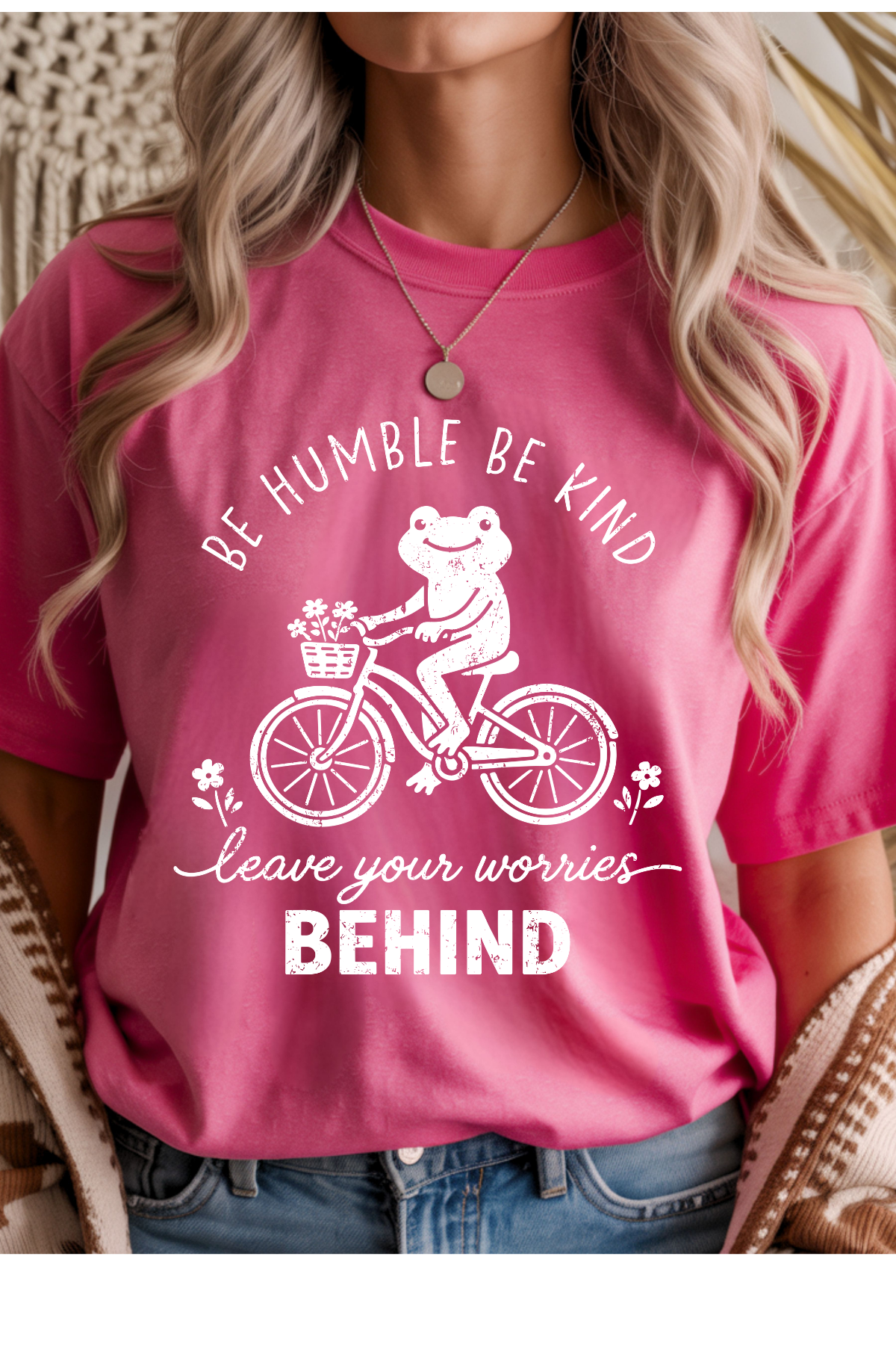 Wholesale Olive - Be Humble Be Kind #2 - Heather Heliconia Gildan Tee