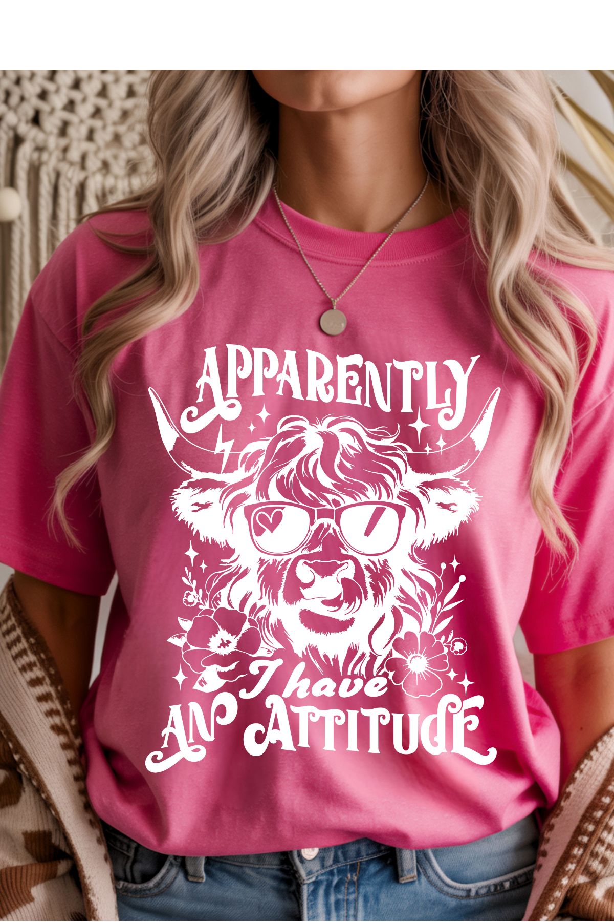 Wholesale Blush Theory - Attitude #8 - Heather Heliconia Gildan Tee