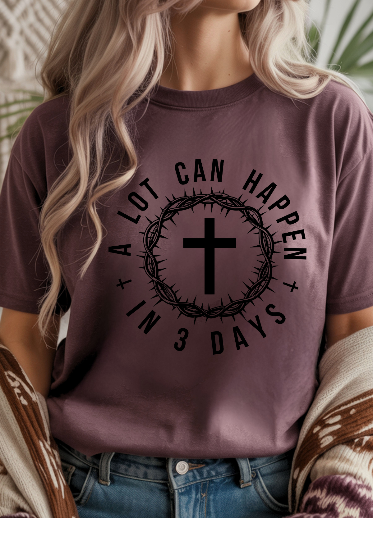 Wholesale Fifty Shades of Brown - A Lot Can Happen #1 - Heather Maroon Gildan Tee