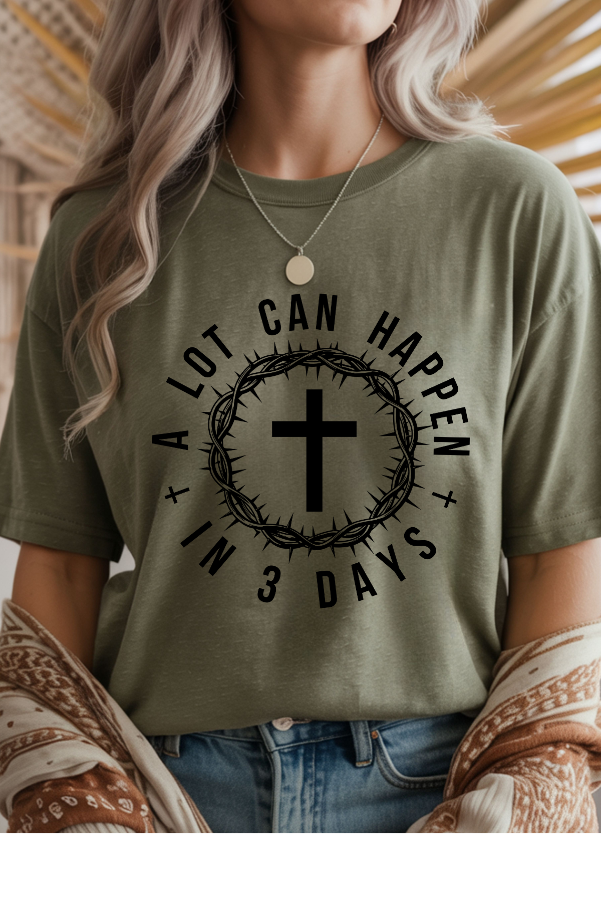 Wholesale Fifty Shades of Brown - A Lot Can Happen #1 - Heather Military Green Gildan Tee