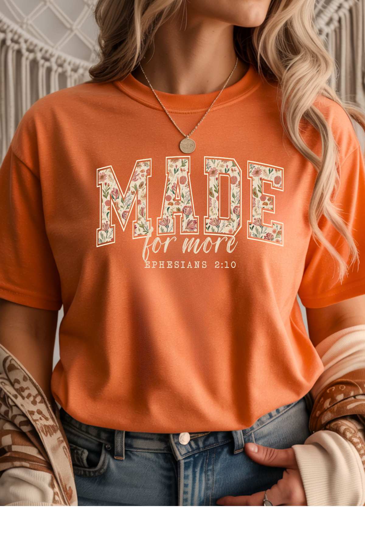 Wholesale Xmas #1 Red - Made #8 - Heather Orange Gildan Tee
