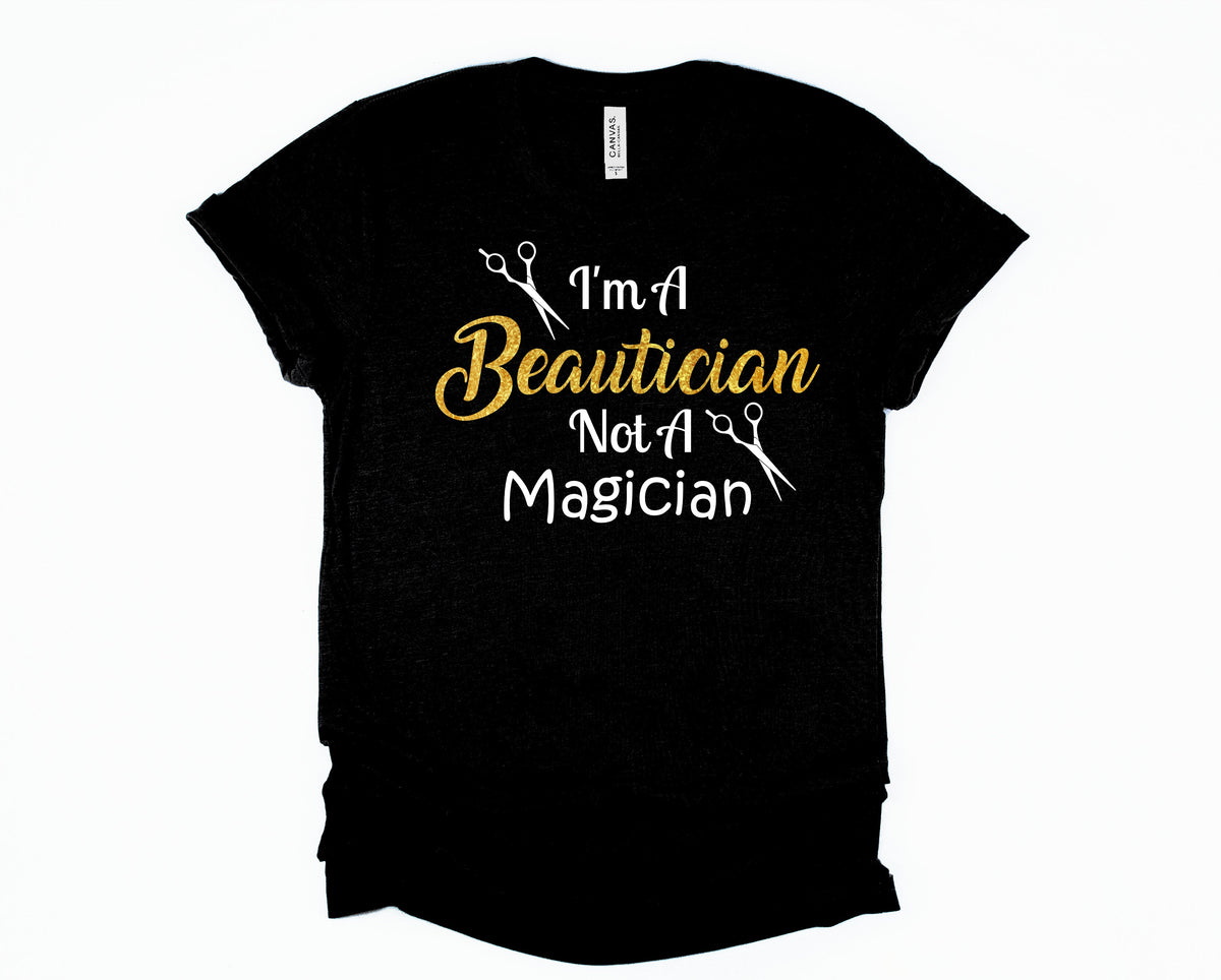 Wholesale I'm a Beautician Graphic Tee - Black